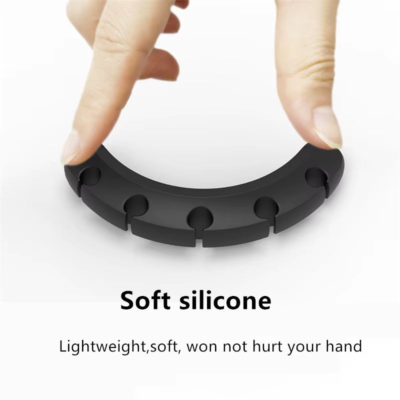 Tie Fixer Wire Management Organizador Cord Clip Office Desktop Phone Cables Holder USB Cable Silicone Organizer Winder